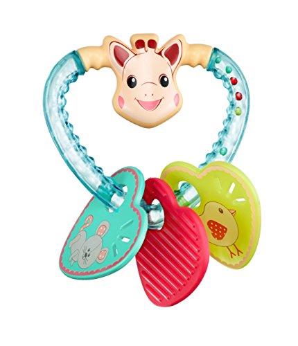 Sophie la Girafe Heart Rattle | Handcrafted in France | Light & Easy to Grasp | Awaken All 5 Senses