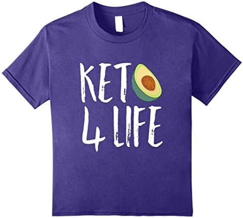 Kids Keto Diet Low Carb High Fat 4 Food Group Funny Gift T shirt 8 Purple