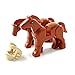 Set of 6 Building Block Horses with Saddles - Custom Animal Figures