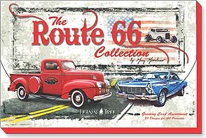 Leanin' Tree, The Route 66 Collection, Greeting Cards Assortment Box, Assorted Cards with Envelopes All Occasion (20 Cards, 22 Colorful Envelopes)