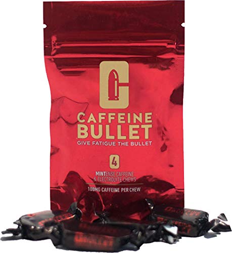 image for Caffeine Bullet 16 mint chews - outperforms energy chews,gels, gum and