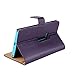 Lumia 920 Case, iCoverCase Genuine Leather Magnetic Flip [Card Slot] Wallet Cover Kickstand Case for Nokia Lumia 920 (Purple)