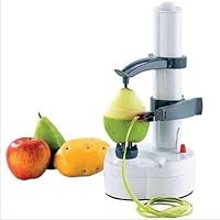 OKOKMALL US--Electric Kitchen Potato Peeler Corer Automatic Pear Apple Fruit Cutter Slicer