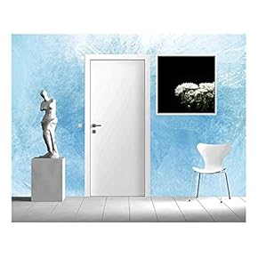 Ice on a Window, Background - Removable Wall Mural | Self-Adhesive Large Wallpaper - 66x96 inches