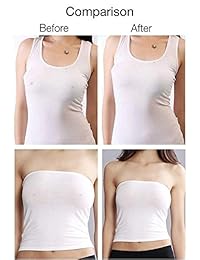 2 pares de pegatinas de silicona reutilizables sin pezones para dama