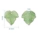 PH PandaHall 100 Pcs Frosted Style Acrylic Maple Leaf Charm Pendants for Earring Bracelet Necklace Jewelry DIY Craft Making 24x22.5x3mm Green