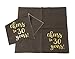 BLUE PANDA - Cheers to 30 Years! Gold Foil Paper Cocktail Napkins (5 x 5 Inches, 100 Pack)