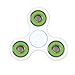 Balai Tri-Spinner Fidget Toy Hand Spinner EDC Focus Toy Perfect For ADD, ADHD, Anxiety, and Stress Relief (White Green)