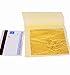 Genuine 24 Karat Edible Gold Leaf Sheets by Ian's Choice (15pc 3.15X3.15 Inch with 10 Bonus Silver Sheets) Elevate Cake Decorations, Gilding Desserts, Gold Glitter Dust Flakes