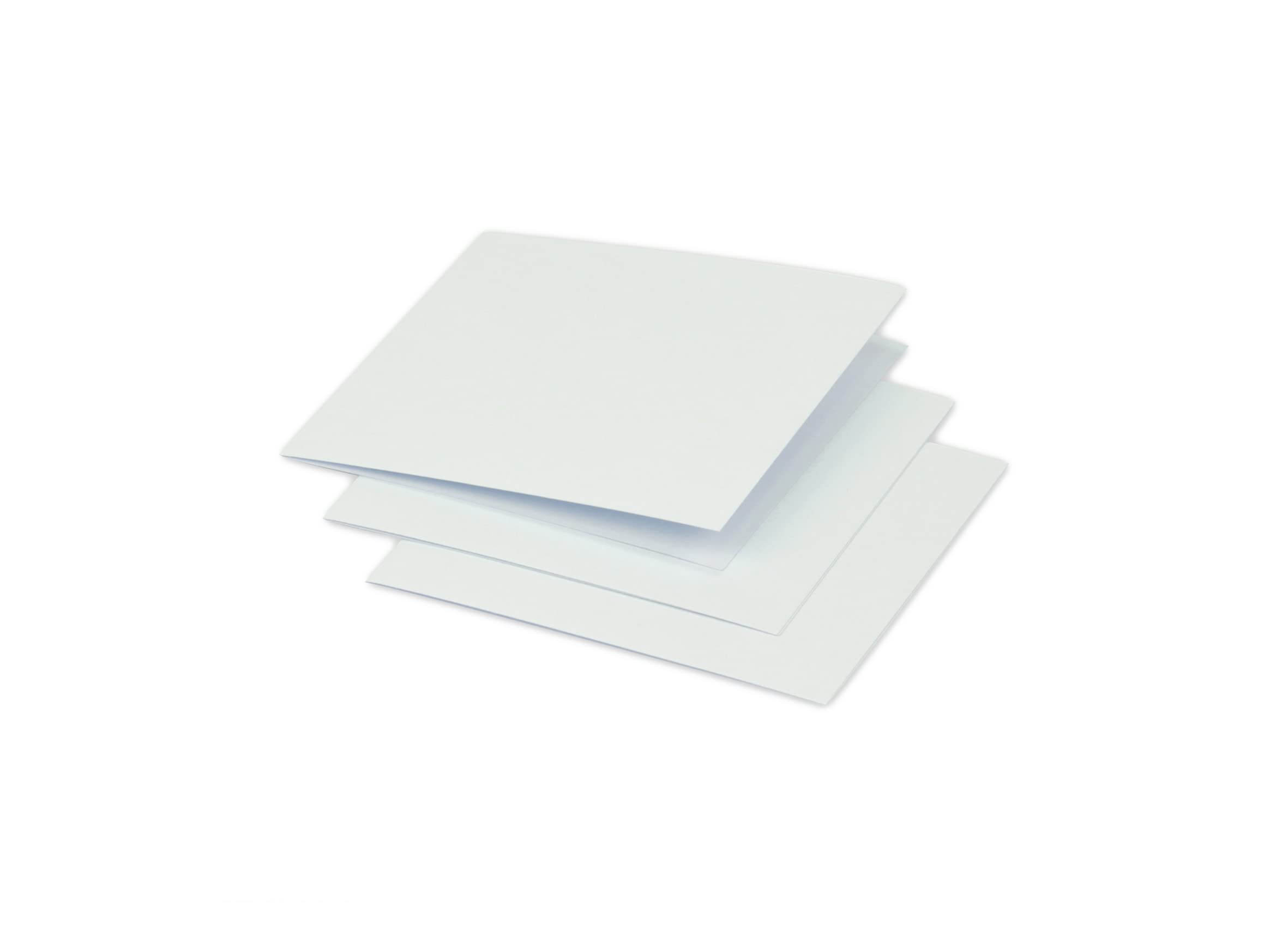 Clairefontaine 16146C Pack of 25 Double Cards Square format (11.6x11.6cm) 210g/m² Blue Invitation Correspondence Cardboard Pollen range Premium Smooth Paper