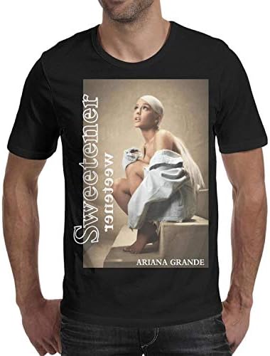 TamSports Ariana-Grande-Sweetener-Album- t Shirt O-Neck Cool Dry Short Sleeve Cottontee Shirts for Men