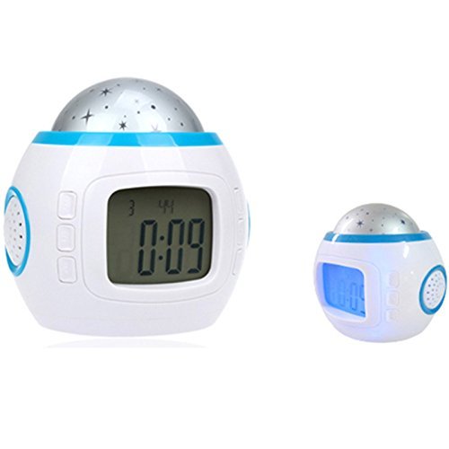 Equity by La Crosse 70905 Soft Blue Cube LCD Alarm Clock B004AQJ7UY