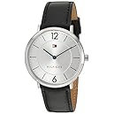 Tommy Hilfiger Men's 'Sophisticated Sport' Quartz Stainless Steel and Leather Casual Watch, Color:Black (Model: 1710351)