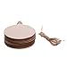 Christmas Wooden Crafts Hanging Ornaments Christmas Tree Decoration Unfinished Wood Cutouts for DIY Blank Slices to Paint (10PCs Round Style)