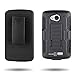 For LG Tribute / Transpyre / Optimus F60 Case, by CoverON Dual Layered Belt Clip Holster With Kickstand Combo Case (Titan Explorer) for LG Tribute Transpyre Optimus F60 - Black