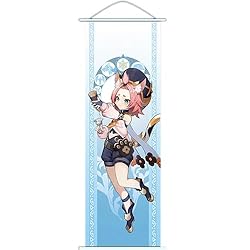 Flyshun Furina Wall Scroll Poster,Hanging Wall Art