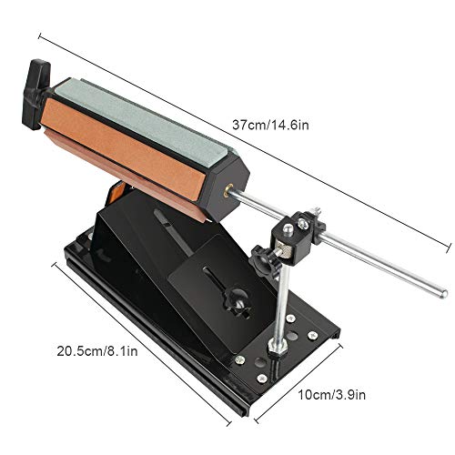 Professional Knife Sharpener with 6 Whetstones 360° Rotation Flip Sharpening Machine Kitchen Accessories Polishing Tool