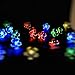 Solar Christmas Flower String Lights - Aspectek Upgraded Multicolor LED Flower Blossom Lighting, 22ftx50LEDs, Waterproof, Perfect for Indoor/Outdoor Decorations and Holiday Festivals