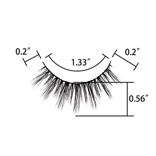 image for Fake Eyelashes WENIDA 5 Pairs 100% Handmade Reusable Premium Quality L