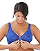 Glamorise Women's Plus-Size Front Closing Stretch Lace Wonderwire Bra, Blue, 40F