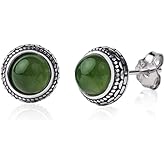 Aesthetic Crystal Birthstone Silver Earrings Meaningful Gift Jewelry for Her Women Fashion Western 925 Vintage Boho Handmade Beauty Personalized Unique keenove