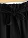ROMWE Women's Casual Elastic Waist Summer Shorts Jersey Walking Shorts Black S