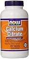 NOW Foods Calcium Citrate, 250 Tablets (Pack of 3)
