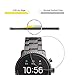 (3 Pack) Orzero for Fossil Men's Gen 4 Q Explorist HR Smartwatch Tempered Glass Screen Protector (Upgraded), 2.5D Arc Edges 9 Hardness HD Anti-Scratch Bubble-Free (Lifetime Replacement)