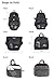 WALUCAN Lightweight Foldable Packable Durable Travel Hiking Backpack Daypack LARGE 35L,35L-Black