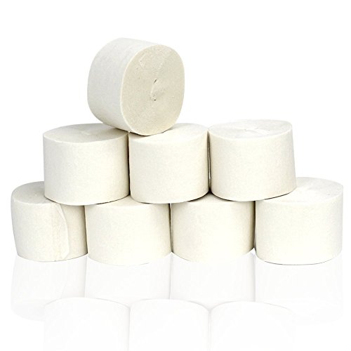 image for Coceca 8pcs 82ft White Crepe Paper Streamers, for Various Birthday Par