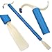 ArcMate DressEZ, 2-in-1 Shoe Horn and Dressing Aid with 2 Hooks, Pull on Clothes and Socks, Reach for Hangers, Reduces The Need to Bend Over While Dressing, 24