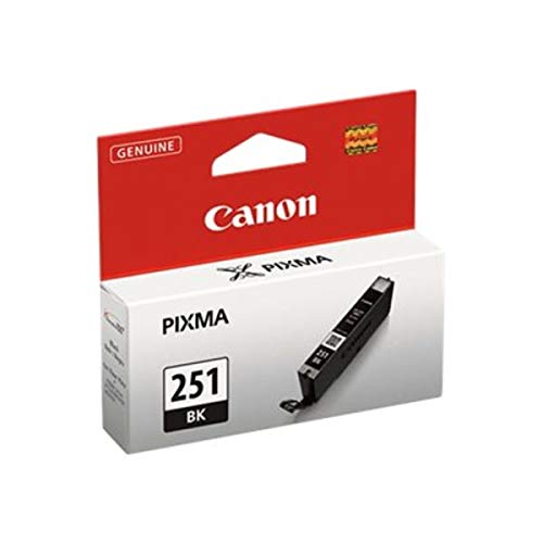 Canon CLI-251 Genuine Black Ink Tank, Compatible with MG6320, IP7220 & MG5420, MX922, MG5520, MG6420, MG7120, iX6820, iP8720, MG7520, MG6620, and MG5620 Printers