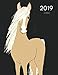 2019 Horse: Dated Weekly Planner With To Do Notes & Horse Quotes & Facts - Caramel Cream (Awesome Calendar Planners for Horse Lovers) by Equine Stationery
