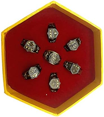 Baoleiju Cartoon Hitman Reborn Vongola Ring Pendant Necklace with Jewelry Box,Hitman Reborn Necklace for Women,Men