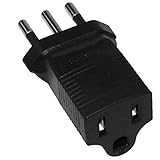 SF Cable, 3 Prong Plug Adapter, USA NEMA 5-15R Receptacle to Italy CEI 23-16