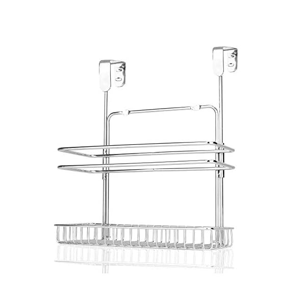 Over-Door-Organiser-Shelves-Two-Tier-Cupboard-Hanging-Basket-Wall-Mounted-Kitchen-Storage-Chrome-Cabinet-Shelves-Organiser-MW Over Door Organiser Shelves | Two Tier Cupboard Hanging Basket | Wall Mounted Kitchen Storage | Chrome Cabinet Shelves…