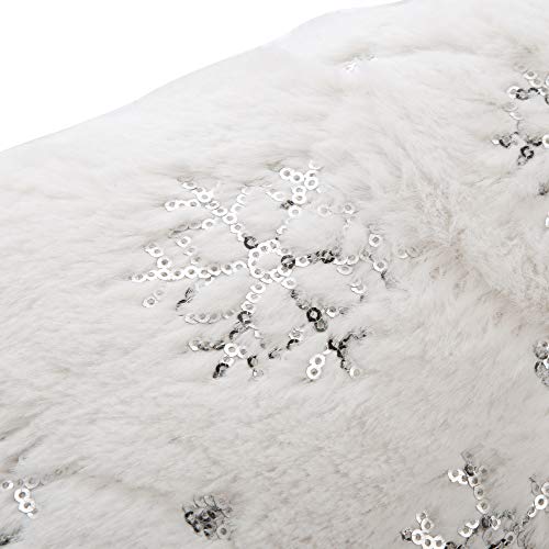 6 iPEGTOP+Christmas+Stockings+Snowflakes+Decorations