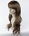 Dreamworld Stunning Long Natural Curly Wig+wig Cap (Model: Jf010023) (Light Brown)