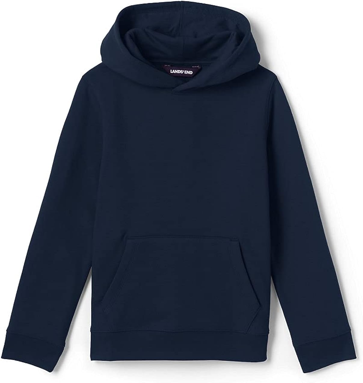 Lands' End School Uniform Little Kids Hooded Pullover Sweatshirt Medium Classic Navy