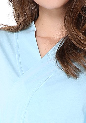 Godsen Women's Comfort Cotton Sleepwear Bathrobe (M, 2 Packs Blue)