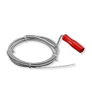 Nirox buisreinigingsspiraal 3m x 5mm – buisspiraal ideaal voor het verwijderen van haren uit de afvoer – gereedschap…