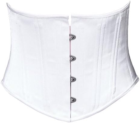 Timeless Trends Women's Bridal Satin Waist Cincher 34 White