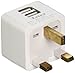 OREI 3.4A 2 USB Plug Adapter Type G for UK, Hong Kong, Singapore - iPhone/iPad, Galaxy & More