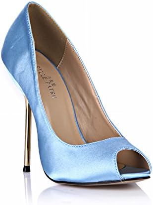 Glitter Dress Peep Stiletto Pumps Multi Colors Fashion Women High Heels DolphinGirl D'Orsay Shoes Prime