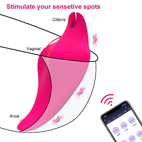 LEVETT Wearable Panty Vibrator Sex Toys for Women, Clitoris Stimulator Rose Sex Toys with App Control, Couple Vibrator Adult Sex Toys for Masturbation Sex Games for Women