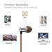 GGMM Alauda Lightweight & Sporty in-Ear Noise-Isolating Metal Earbuds Headphones w/Tangle-Free Cable & 1-Button Remote/Mic, Compatible w/All Apple Android Smartphone