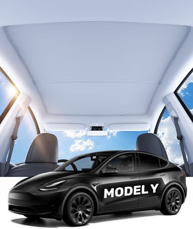 Custom Sunshade Roof For 2025 Tesla Model Y Highland - Heat & UV Blocking Sunroof Shade, No-Sag Fit