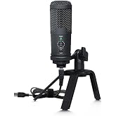 bomaite USB Dynamic Microphone,PC Computer Microphone for Podcasting,Vocal Recording,Live Streaming,Gaming,Voice-Over,All Metal Professional Studio Mic Kit with Noise Cancelling,USB-C Port