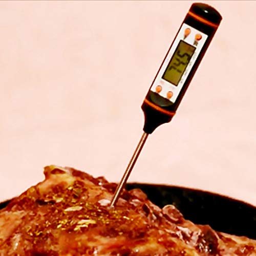 Xigeapg Kitchen Digital Bbq Food Thermometer Meat Cake Candy Fry Grill Dining Household Cooking Thermometer Gauges With Battery-White - Thumbnail 4