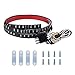 juneven Tailgate Light Bar 60 Inch Truck Brake Flexible Strip Trailer Tail Lights Turn Signal Reverse Back Up Stop Running Light for Pickup RV SUV Van Car Jeep, Red/White, No Drill Needed